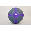 Фото 1 - М’яч медичний (медбол) FI-5122-10 10кг (гума, d-28,5см, сірий-фіолетовий)