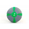 Фото 1 - М’яч медичний (медбол) FI-5122-7 7кг (гума, d-28,5см, сірий-зелений)