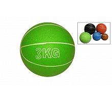 Фото М’яч медичний (медбол) SC-8407-3 3кг (верх-гума, наповнювач-пісок, d-13см, кольори в асортименті)