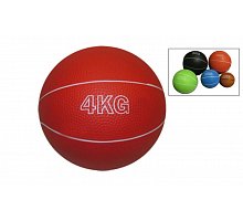 Фото М’яч медичний (медбол) SC-8407-4 4кг (верх-гума, наповнювач-пісок, d-17см, кольори в асортименті)