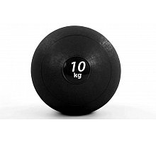 Фото М’яч медичний (слембол) SLAM BALL FI-5165-10 10кг (гума, мінеральний наповнювач, d-23см, чорний)