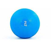 Фото М’яч медичний (слембол) SLAM BALL FI-5165-2 2кг (гума, мінеральний наповнювач, d-23см, синій)
