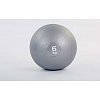 Фото 1 - М’яч медичний (слембол) SLAM BALL FI-5165-6 6кг (гума, мінеральний наповнювач, d-23см, сірий)