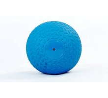 Фото М’яч медичний (слембол) SLAM BALL RI-7729-6 6кг (PVC, мінеральний наповнювач, d-23см, синій)