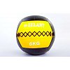 Фото 1 - М’яч медичний (волбол) WALL BALL FI-5168-6 6кг (PU, наповнювач-метал. гранули, d-33см, жовтий)