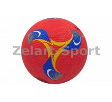 Фото М’яч гумовий Футбольний №5 BA-4578 (гума, вага-350г, зелений, синій, жовтий, червоний)