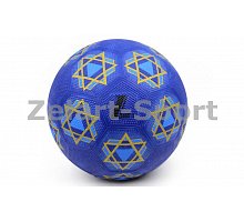 Фото М’яч гумовий Футбольний №5 S028 (гума, вага-420-450г, синій)