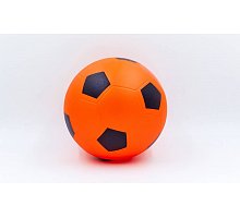 Фото М’яч гумовий Футбольний FB-5651-1 (PVC, вага-150г, d-15см, оранжевий-чорний)MF-02