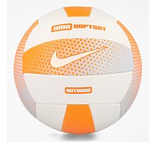 Фото М’яч волейбольний Nike 1000 SOFTSET OUTDOOR VOLLEYBALL 18P CONE/WHITE/CONE/WHITE size 5 (N.000.0068.822.05)