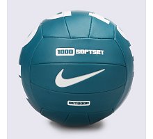 Фото М’яч волейбольний Nike 1000 SOFTSET OUTDOOR VOLLEYBALL 18P GEODE TEAL/GEODE TEAL/WHITE/WHITE size 5 (N.000.0068.345.05)