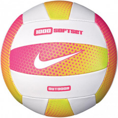 Мяч волейбольный Nike 1000 SOFTSET OUTDOOR VOLLEYBALL 18P HYPER PINK/WHITE/HYPER PINK/WHITE size 5 (N.000.0068.698.05)
