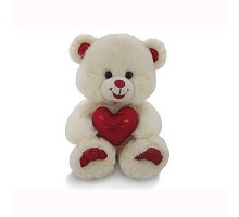 Фото М’яка іграшка Ведмідь бежевий із серцем (музика, 20 см), Lava, LF1061