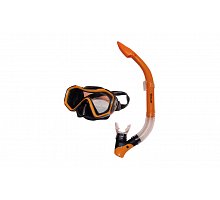 Фото Набір для плавання: маска, трубка ZEL ZP-26027-SIL (термоскло, PVC, силікон, пласт, жел, син, червоний)