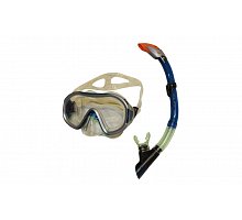 Фото Набір для плавання: маска, трубка ZEL ZP-26542-PVC (термоскло, PVC, пластик, зелений)