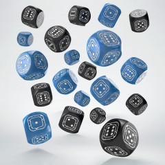 Набір кубиків Fortress Compact D6: Black&Blue (20 шт). Q WORKSHOP (STCB02)