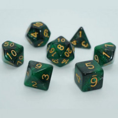 Набор кубиков RPG Galaxy 7 Dice Set Dark green (g7dgala05)