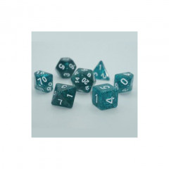 Набор кубиков RPG Glitter 7 Dice Set Aqua (g7dglit09)