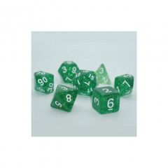 Набор кубиков RPG Glitter 7 Dice Set Green (g7dglit01)