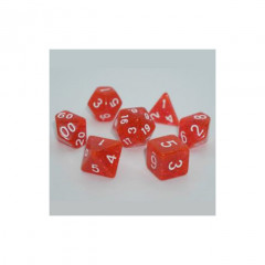 Набор кубиков RPG Glitter 7 Dice Set Red (g7dglit08)