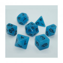 Набор кубиков RPG Glow in the dark 7 Dice Set Light blue (g7dglow02)