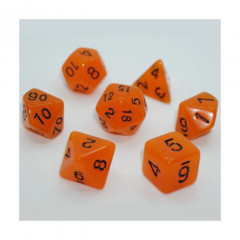 Набор кубиков RPG Glow in the dark 7 Dice Set Orange (g7dglow04)