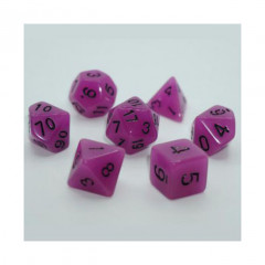Набор кубиков RPG Glow in the dark 7 Dice Set Purple (g7dglow06)