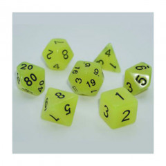 Набор кубиков RPG Glow in the dark 7 Dice Set Yellow (g7dglow01)