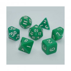 Набор кубиков RPG Opaque 7 Dice Set Green (g7dopaq02)