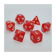 Набор кубиков RPG Opaque 7 Dice Set Red (g7dopaq06)