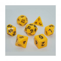 Набор кубиков RPG Opaque 7 Dice Set Yellow (g7dopaq11)