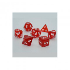 Набор кубиков RPG Pearl 7 Dice Set Red (g7dpearl03)