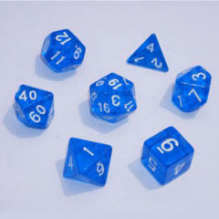 Набор кубиков RPG Transparent 7 Dice Set Blue (g7dtran06)