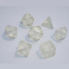Набор кубиков RPG Transparent 7 Dice Set Colorless (g7dtran11)