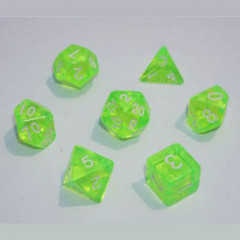 Набор кубиков RPG Transparent 7 Dice Set Light green (g7dtran13)