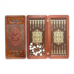 Нарды большие Беркут (кожа), 54 см (31159)