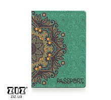 Фото Обкладинка для паспорта "Золоті візерунки", ZIZ-10092