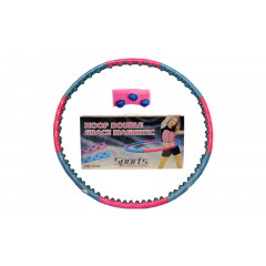 Обруч масажний Hula Hoop JS-6008 DOUBLE GRACE MAGNETIC (1,5 кг, пластик, 8 секцій, d-104см, з магніт)