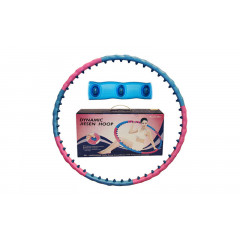 Обруч масажний Hula Hoop JS-6011 DYNAMIC JIESEN HOOP (1кг, пластик, 8 секцій, d-93см, з магнітами)