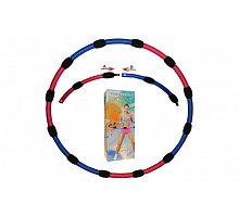 Фото Обруч масажний Hula Hoop M007 HU-LA RING (1,5 кг, пластик, неопрен, 6 секцій, d-90см)