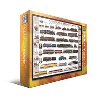 Фото Пазл Eurographics Історія поїздів, 1000 елементів (6000-0251)