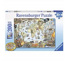 Фото Пазл Ravensburger Піратська карта, 200 елементів (RSV-128020)