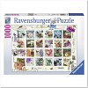 Фото 1 - Пазл Ravensburger Старовинні поштові марки, 1000 елементів (RSV-195268)