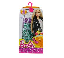Фото Строкате плаття для Барбі, серії Модне плаття, Barbie, Mattel, рожевий верх і білий низ, CFX65-4
