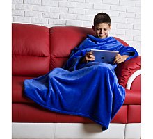 Фото Плед з рукавами дитячий Homely Kids Luxury Синій, велсофт, 100x130 см
