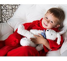 Фото Плед із рукавами дитячий Homely Kids Original Червоний, фліс, 100x130 см