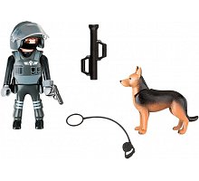 Фото Поліцейський спецназівець з собакою (5369), Playmobil, 5369