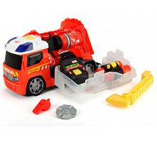 Фото Пожежна машина з аксесуарами пожежного (світло, звук), 33 см, Dickie Toys, 371 6006