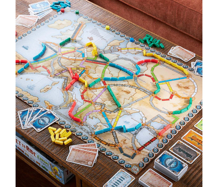Настольная игра Ticket to Ride Europe (Билет на поезд) (УКР). Lord of Boards (DOW7202UK)