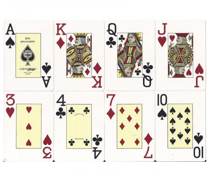 Пластиковые карты Fournier 2800 Jumbo Index Red, red (1028935)