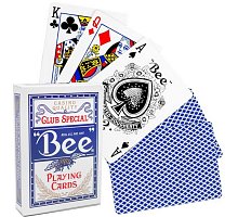 Фото Карты для покера Bee Club Special Standard Index Blue, 1004508blue